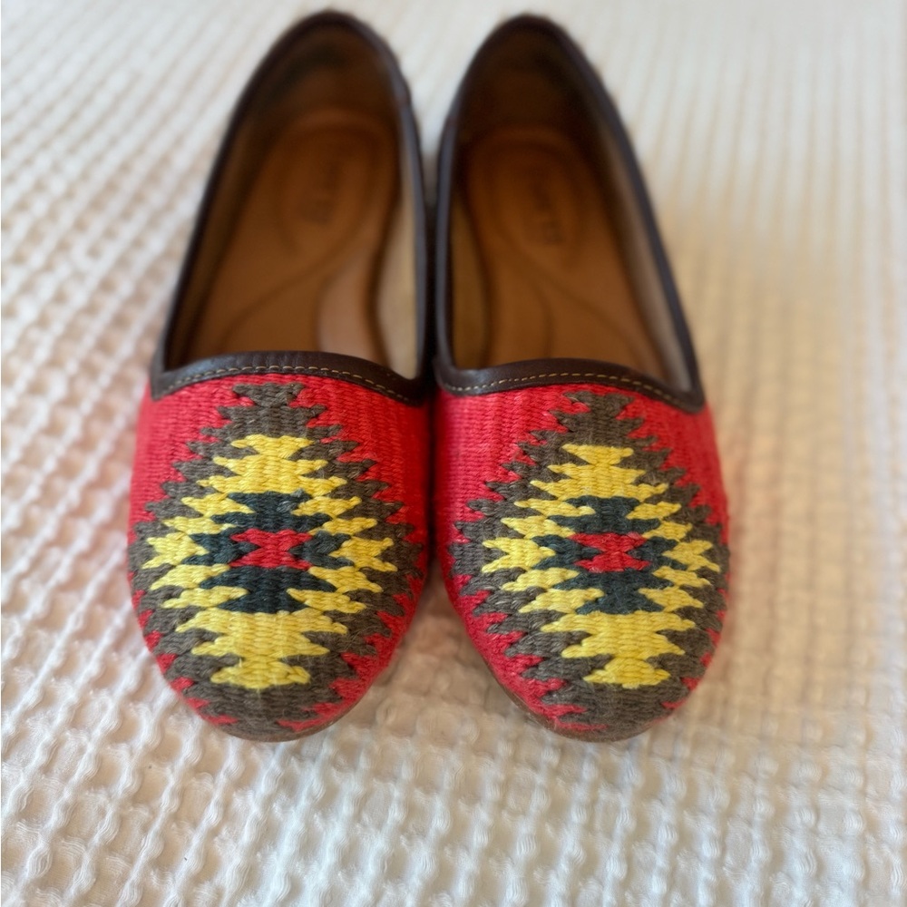 Born Red Woven Slip-On Flats